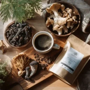 Ryze Mushroom Coffee with Organic Mushrooms and Mug