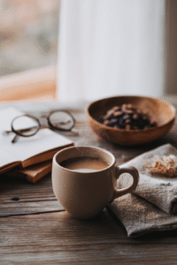 Ryze Mushroom Coffee for Anxiety calming morning ritual with reishi and lion’s mane