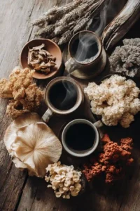 mushroom coffee daily ritual with lion’s mane and functional mushrooms